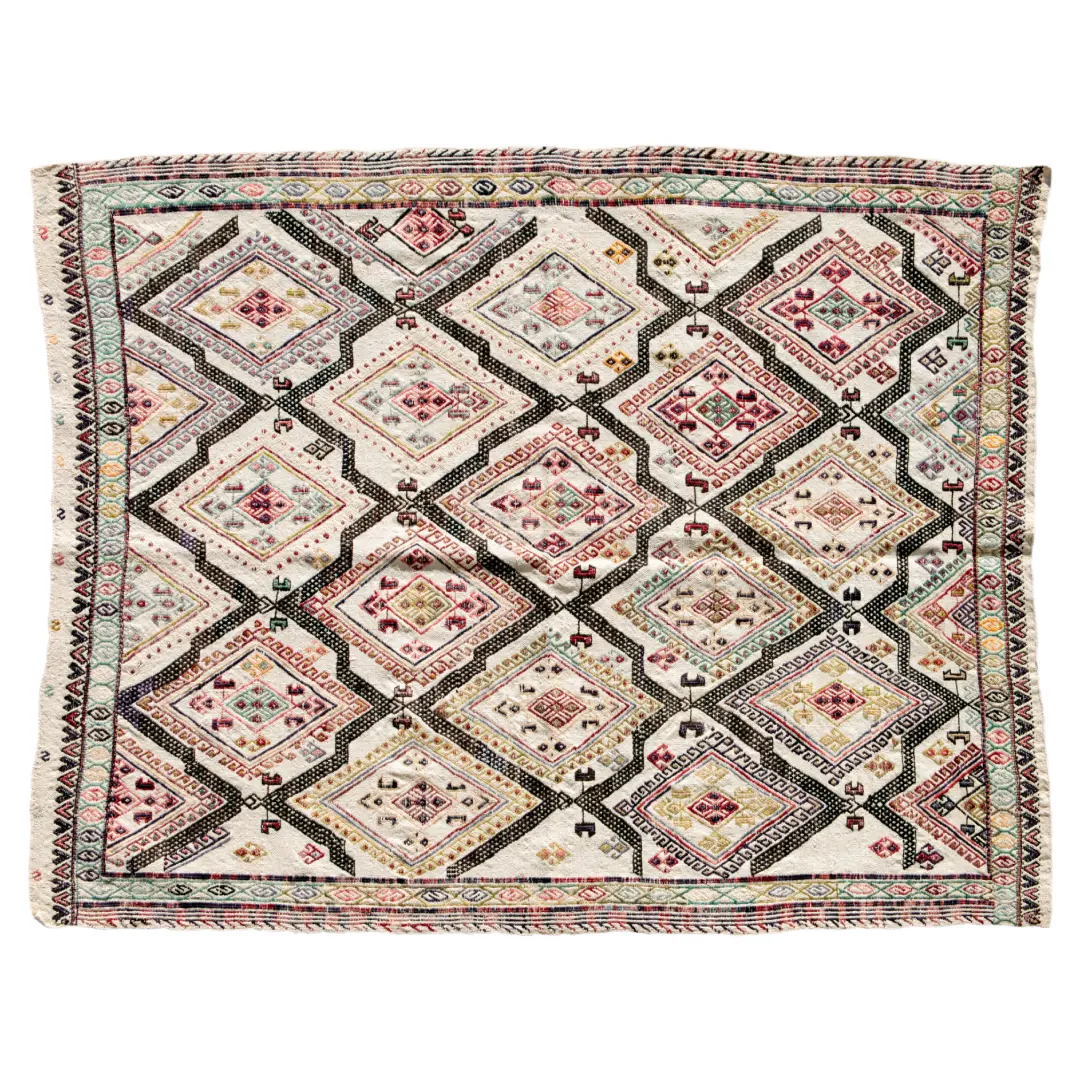 Midnight Blossom Wool Carpet