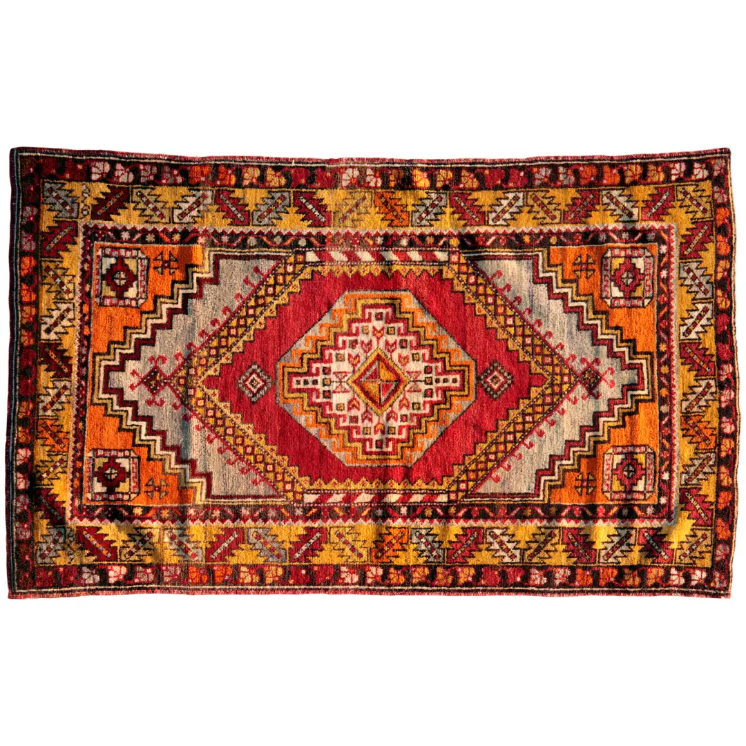 Golden Ember Medallion Carpet